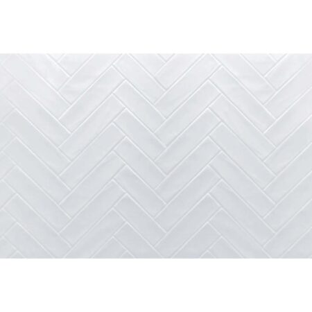 Glossy Herringbone Shower Surround