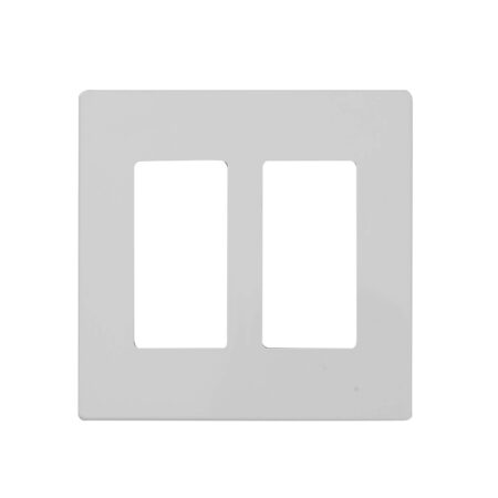 Wall Plate two Gang No Screw hole