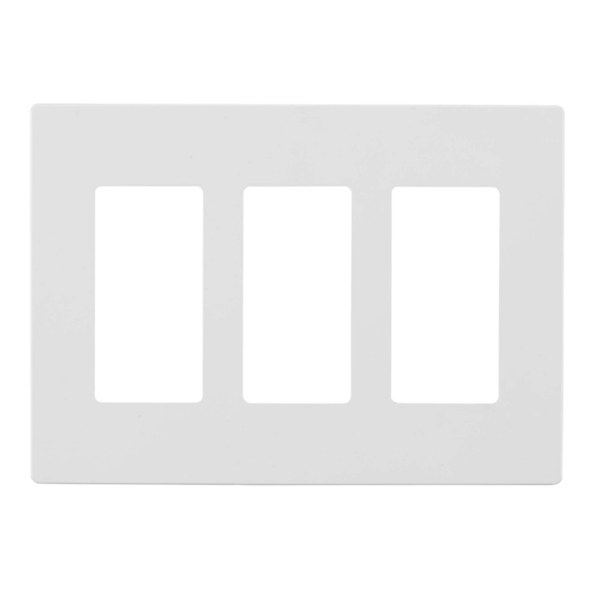 Wall Plate three Gang No Screw hole