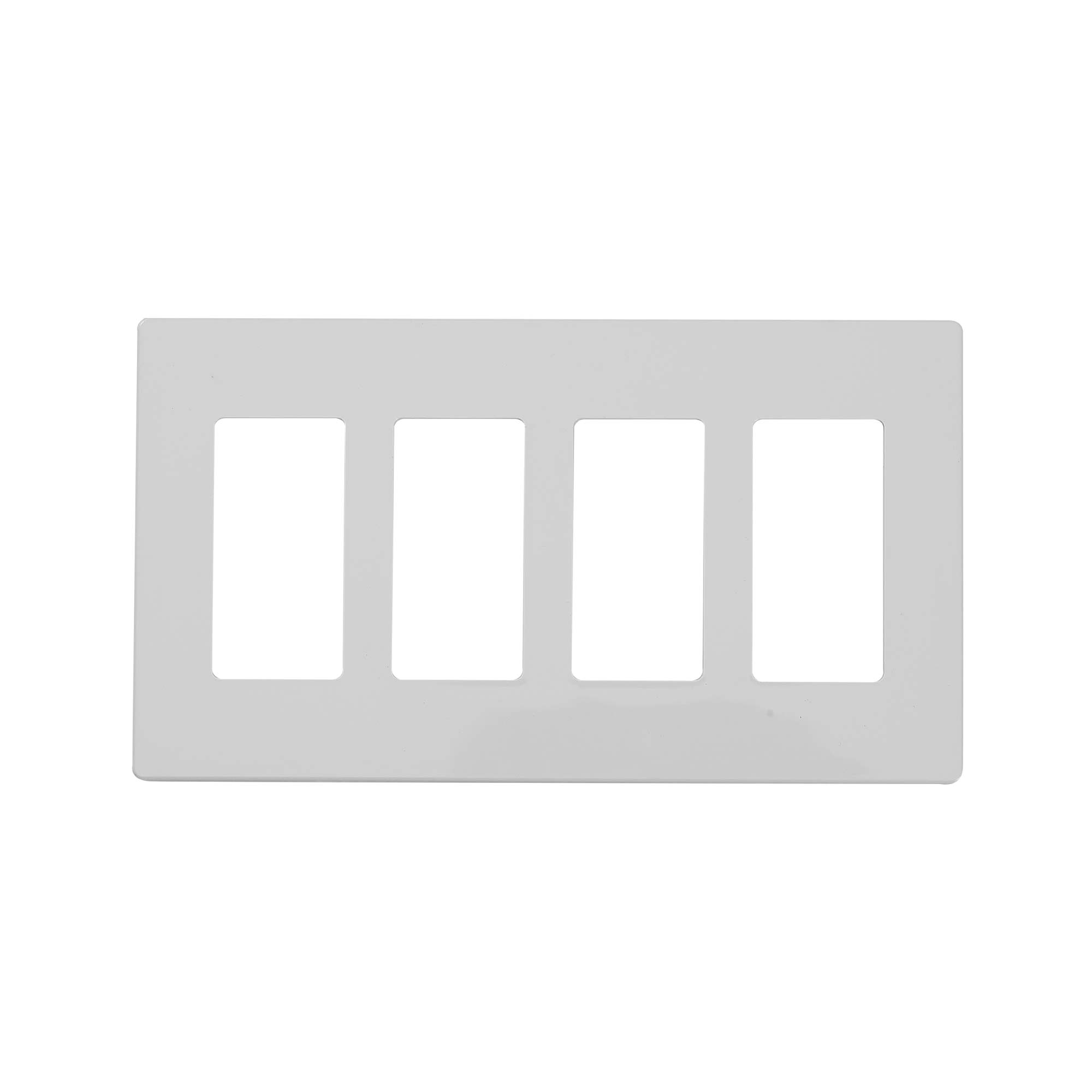 Wall Plate four Gang No Screw hole